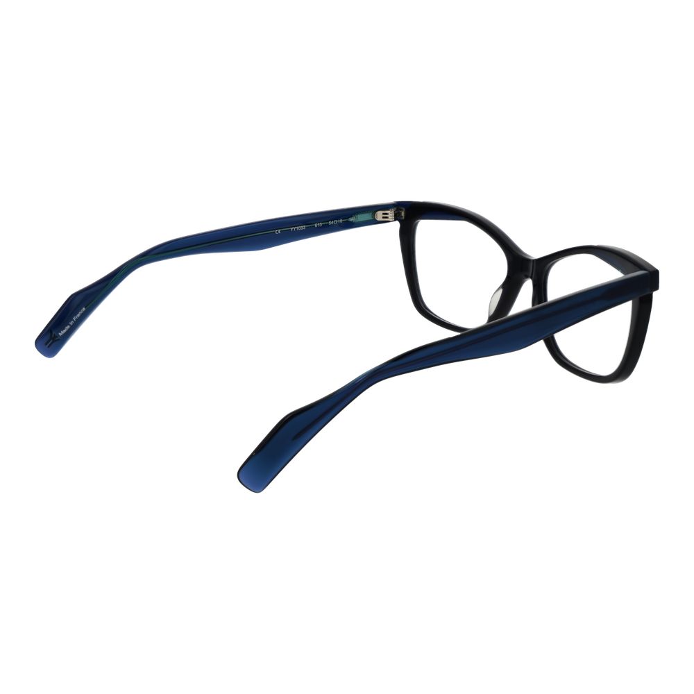 Yohji Yamamoto Blaue Damen-Brillenfassung