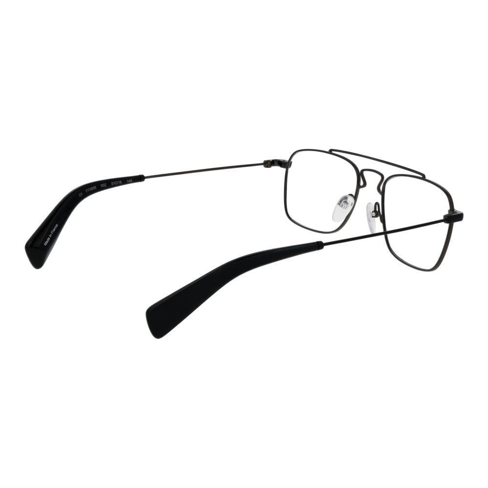 Yohji Yamamoto Schwarze Metallbrille (Gestell)