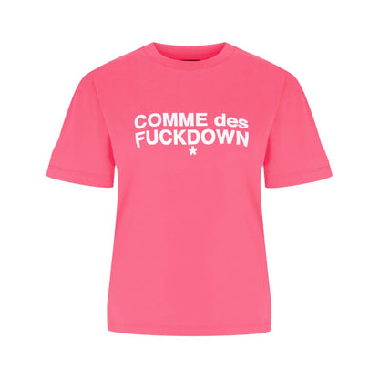 Comme Des Fuckdown Rosa Baumwoll-Damen-T-Shirt