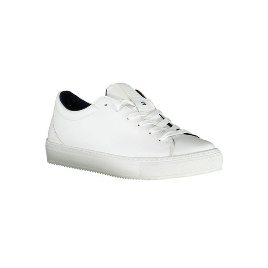 Tommy Hilfiger – Weiße Synthetik-Sneaker