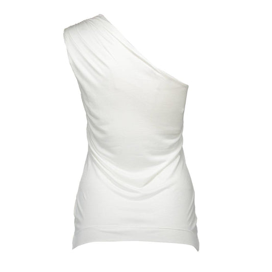 Love Moschino White Modal Women Top