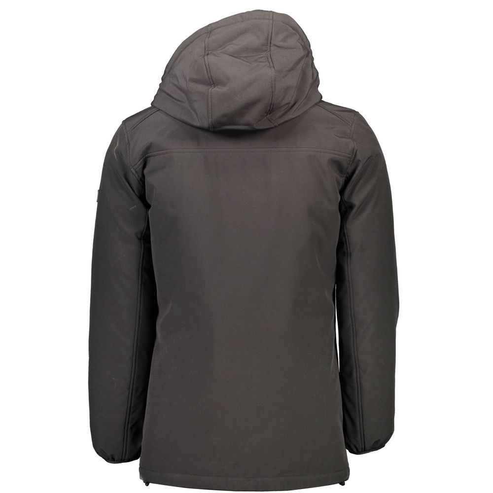 Yes Zee Schwarze Polyester Herrenjacke