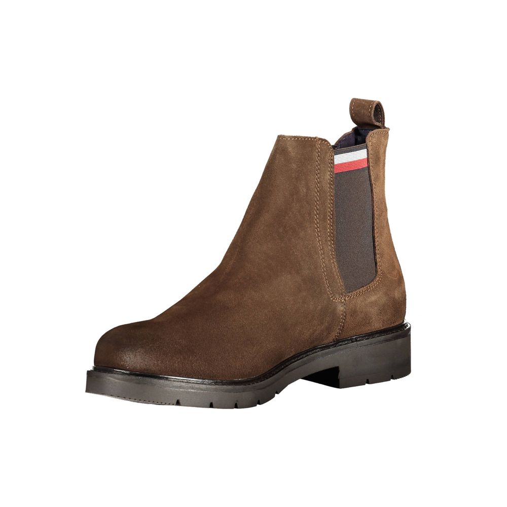 Tommy Hilfiger – Braune Lederstiefel für Herren