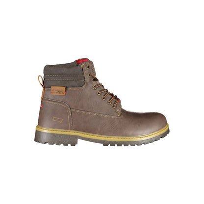 Carrera Brauner Polyester-Herrenstiefel