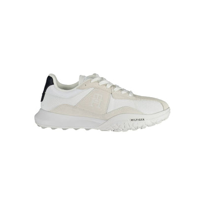 Tommy Hilfiger – Weiße Polyester-Sneaker