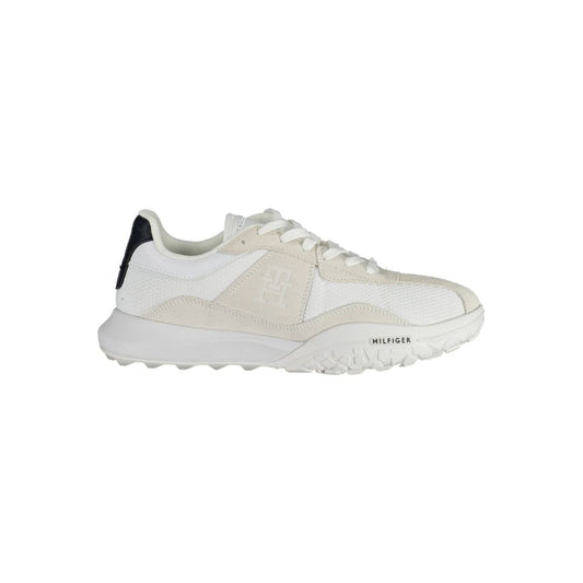 Tommy Hilfiger – Weiße Polyester-Sneaker