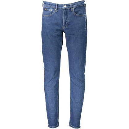 Calvin Klein Blue Cotton Men Jeans