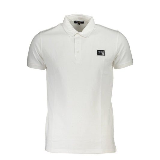 Weißes Poloshirt aus Baumwolle von Cavalli Class