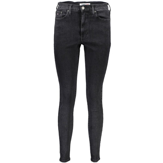 Tommy Hilfiger – Schwarze Jeans und Hose aus Baumwolle