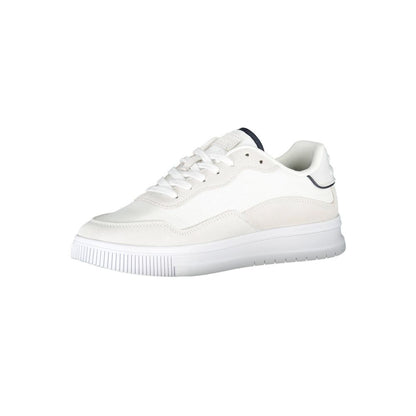 Tommy Hilfiger – Weiße Polyester-Sneaker