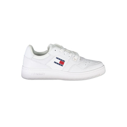 Tommy Hilfiger – Weiße Polyester-Sneaker