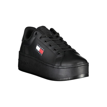 Tommy Hilfiger – Schwarze Polyester-Sneaker