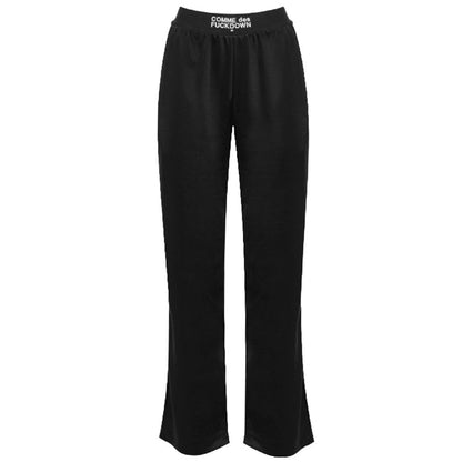 Comme Des Fuckdown Schwarze Polyester-Frauenhose