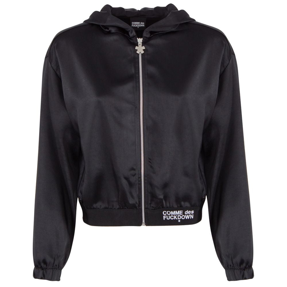Comme Des Fuckdown Schwarze Polyester-Damenjacke