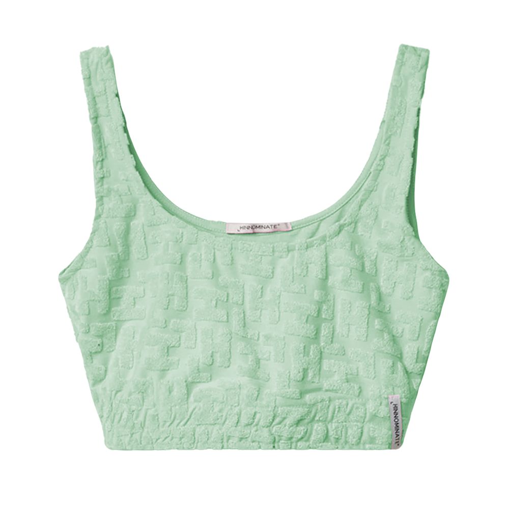 Hinnominate Green Cotton Women Crop Top
