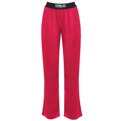 Comme Des Fuckdown Fuchsia Polyester Damenhose