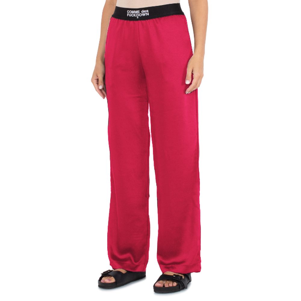 Comme Des Fuckdown Fuchsia Polyester Damenhose