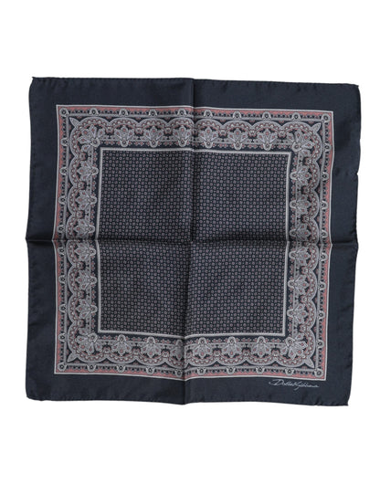 Dolce &amp; Gabbana – Quadratischer Foulard aus mehrfarbiger Fantasieseide