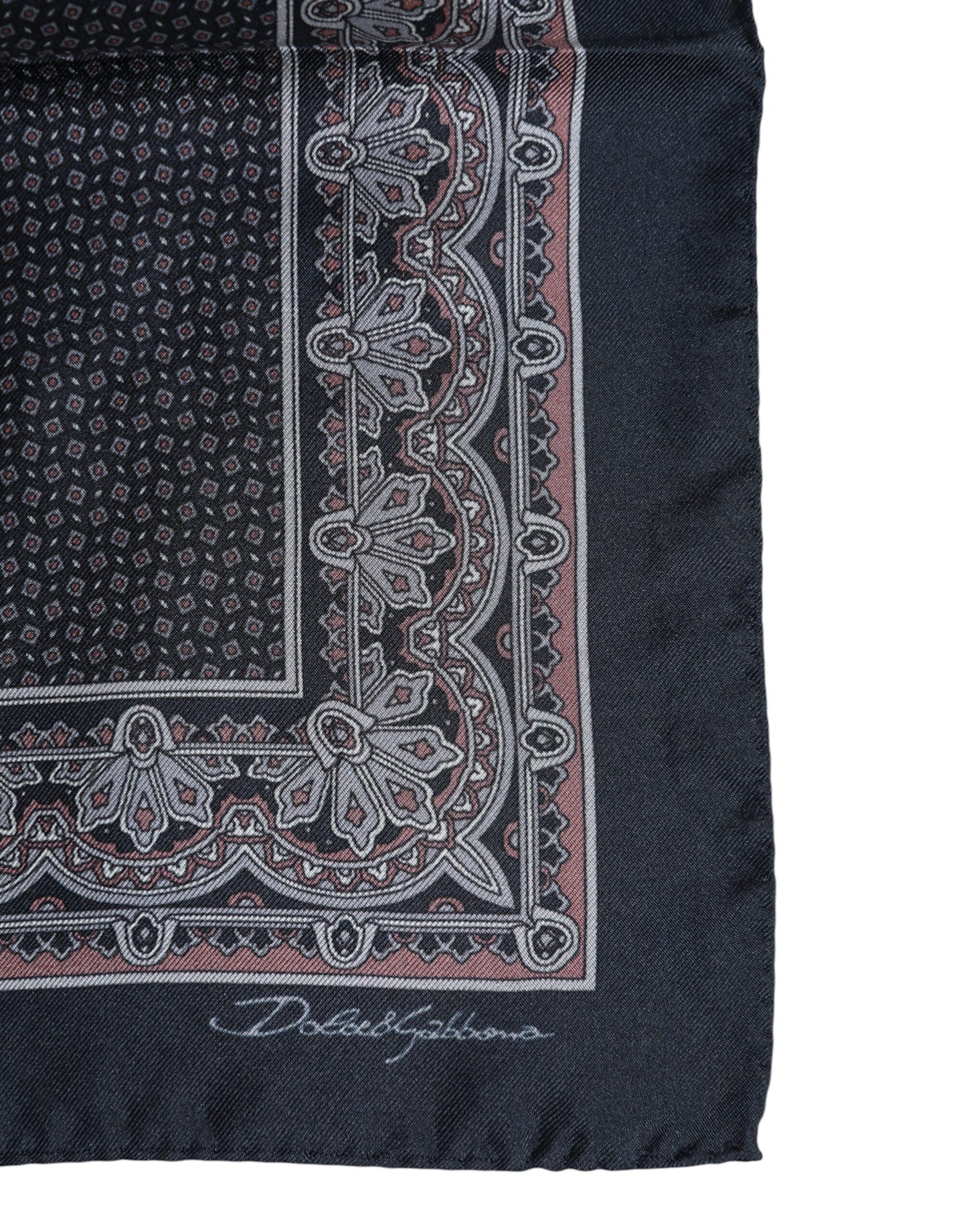 Dolce &amp; Gabbana – Quadratischer Foulard aus mehrfarbiger Fantasieseide