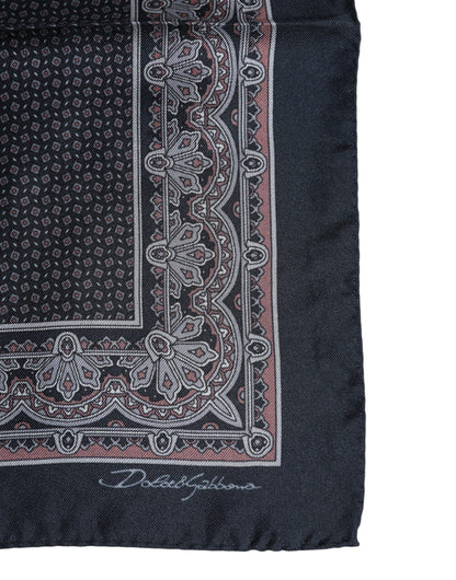 Dolce &amp; Gabbana – Quadratischer Foulard aus mehrfarbiger Fantasieseide