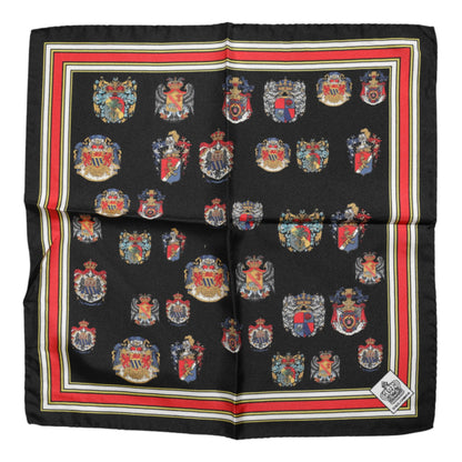 Dolce &amp; Gabbana – Mehrfarbiger quadratischer Foulard aus Seide für Herren