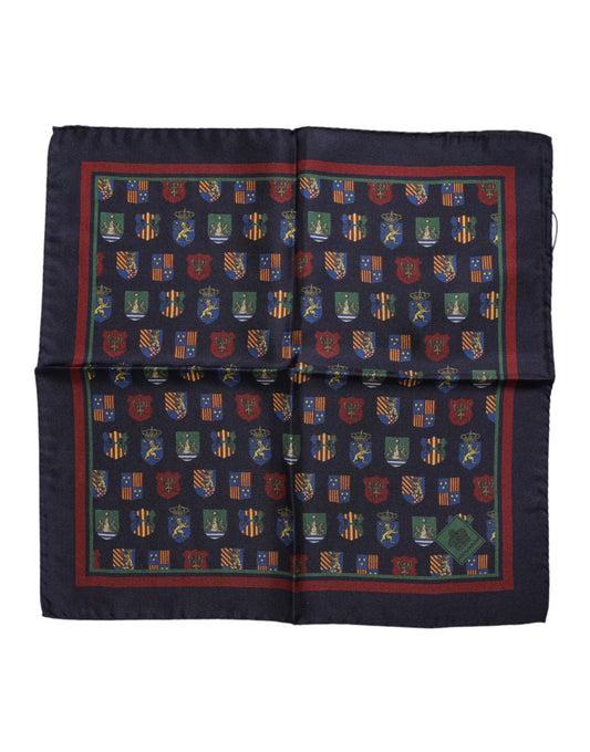 Dolce &amp; Gabbana – Quadratischer Foulard-Schal mit mehrfarbigen Medaillen