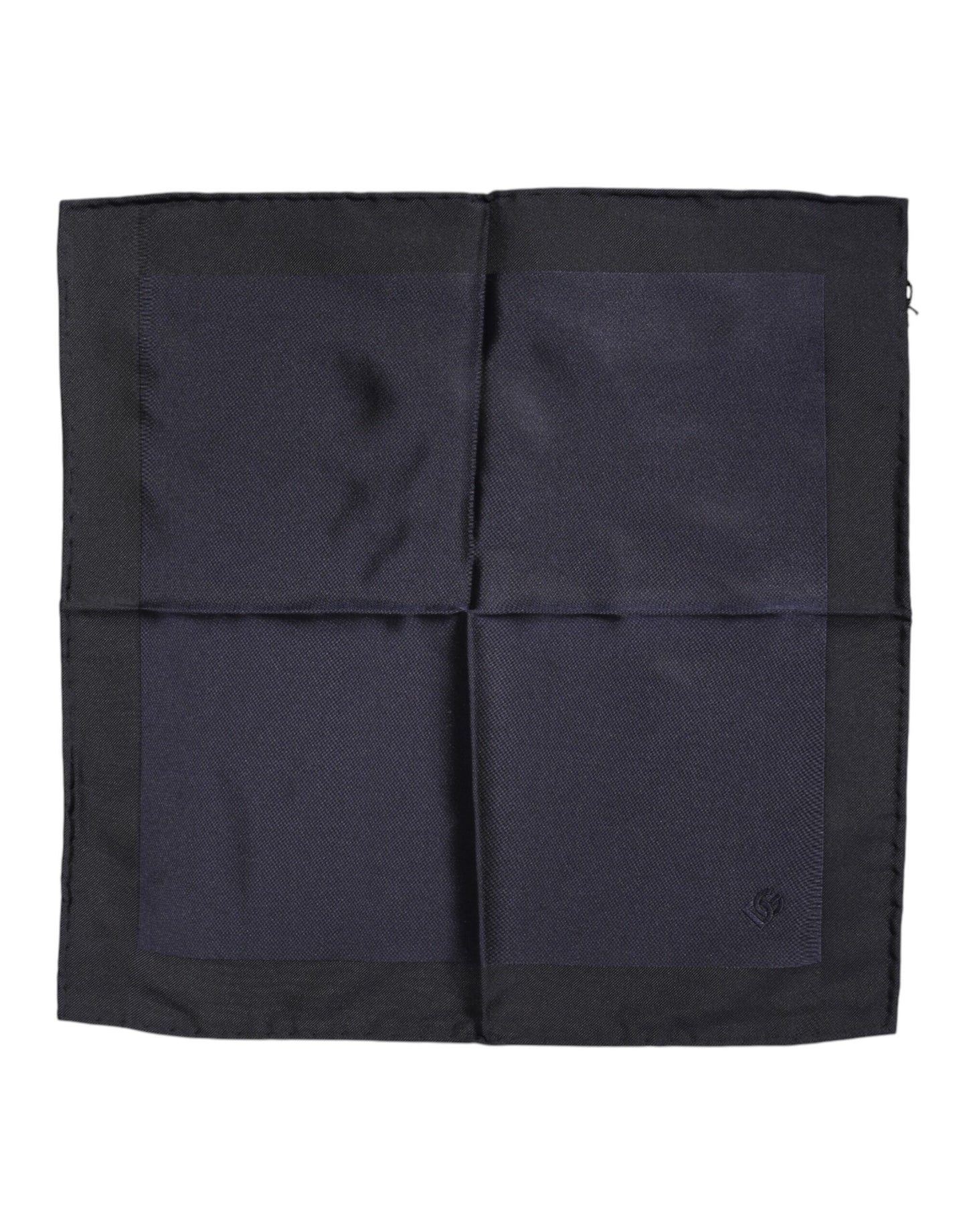 Dolce & Gabbana Dark Blue Silk Square Men Foulard Scarf