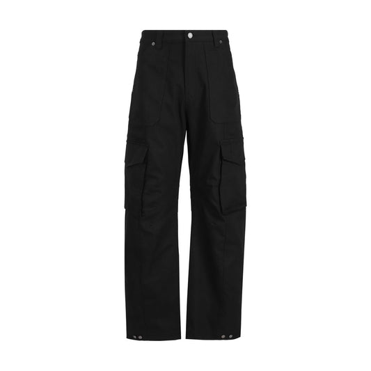 Golden Goose Schwarze Cargohose aus Elastan