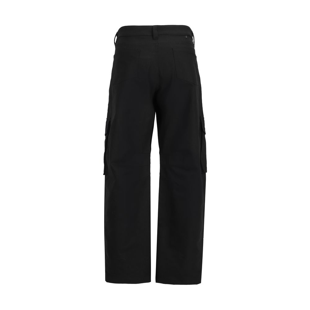 Golden Goose Schwarze Cargohose aus Elastan