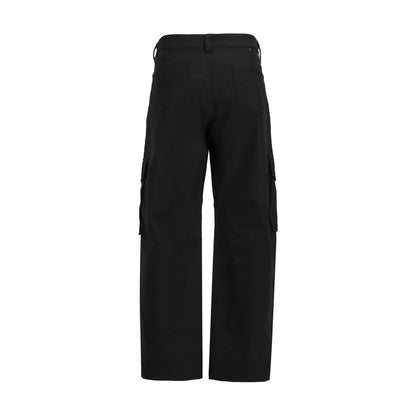 Golden Goose Schwarze Cargohose aus Elastan