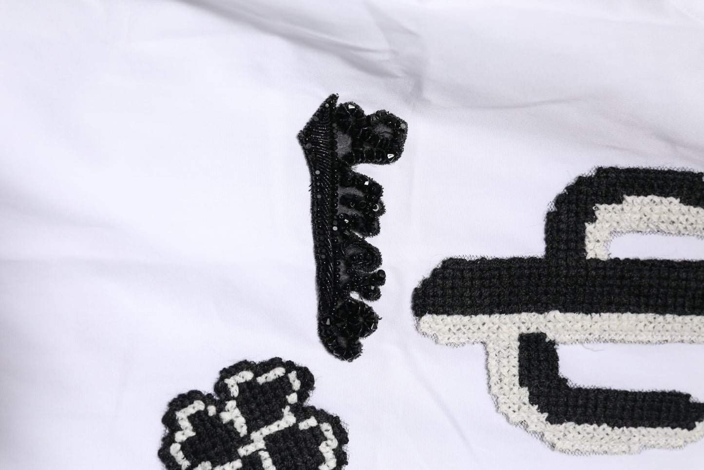 Dolce &amp; Gabbana – Weißes Hemd mit GOLD-Stickerei