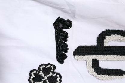 Dolce &amp; Gabbana – Weißes Hemd mit GOLD-Stickerei