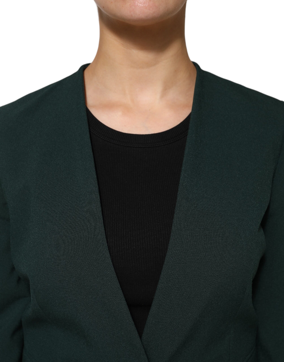 Maison Margiela – Grüne einreihige Manteljacke mit einem Knopf