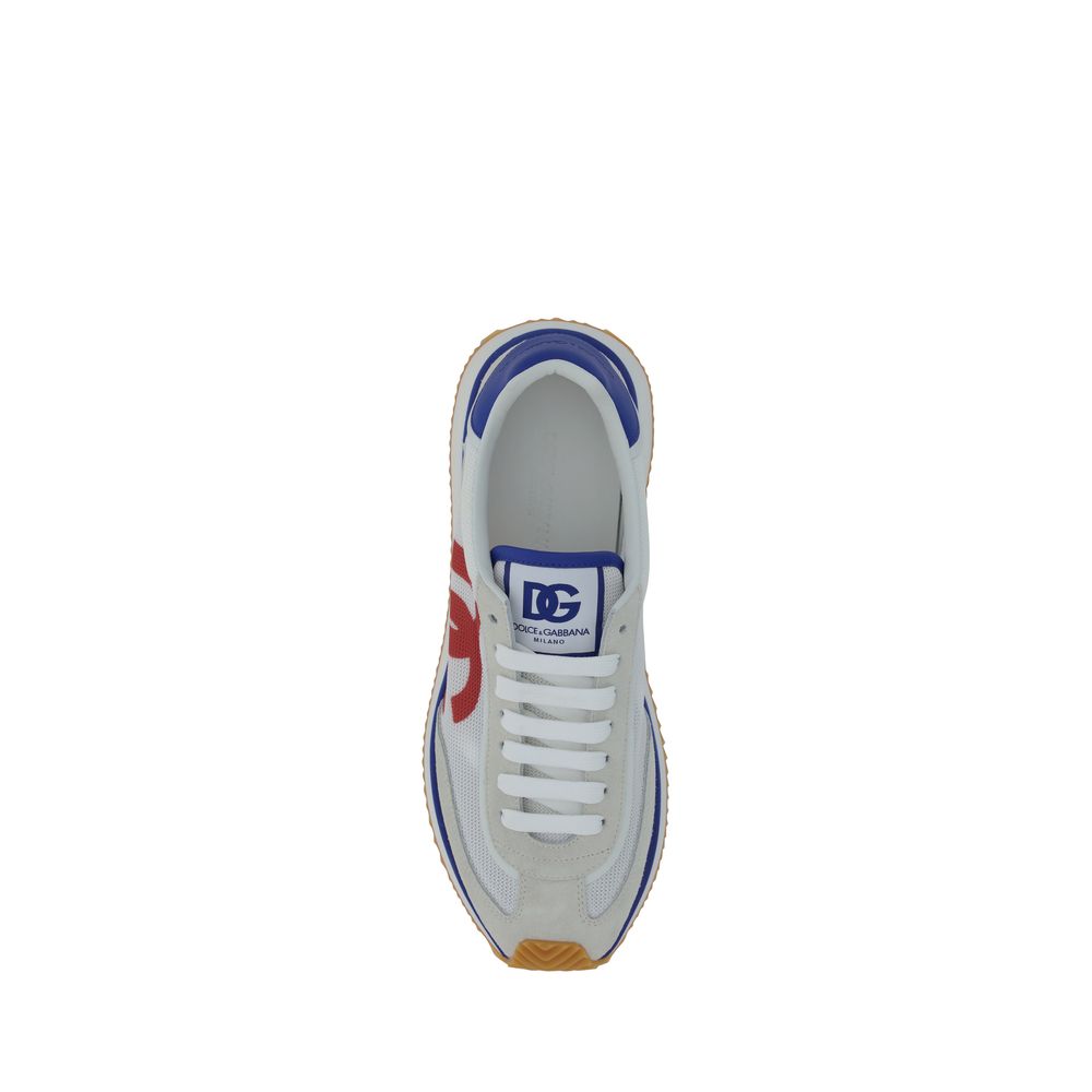 Dolce &amp; Gabbana Mehrfarbige Gummi-Sneaker mit niedrigem Schaft