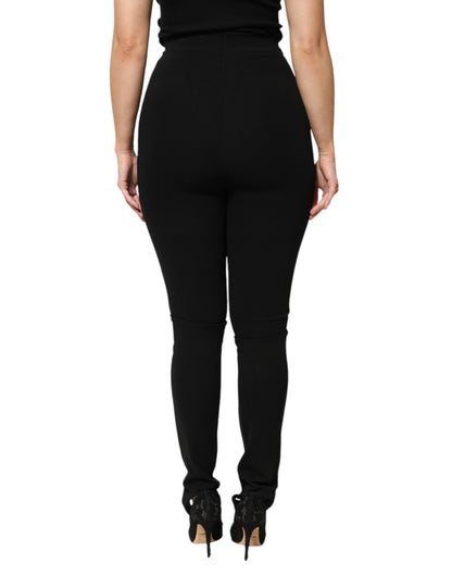 Dolce & Gabbana Black High Waist Skinny Pants