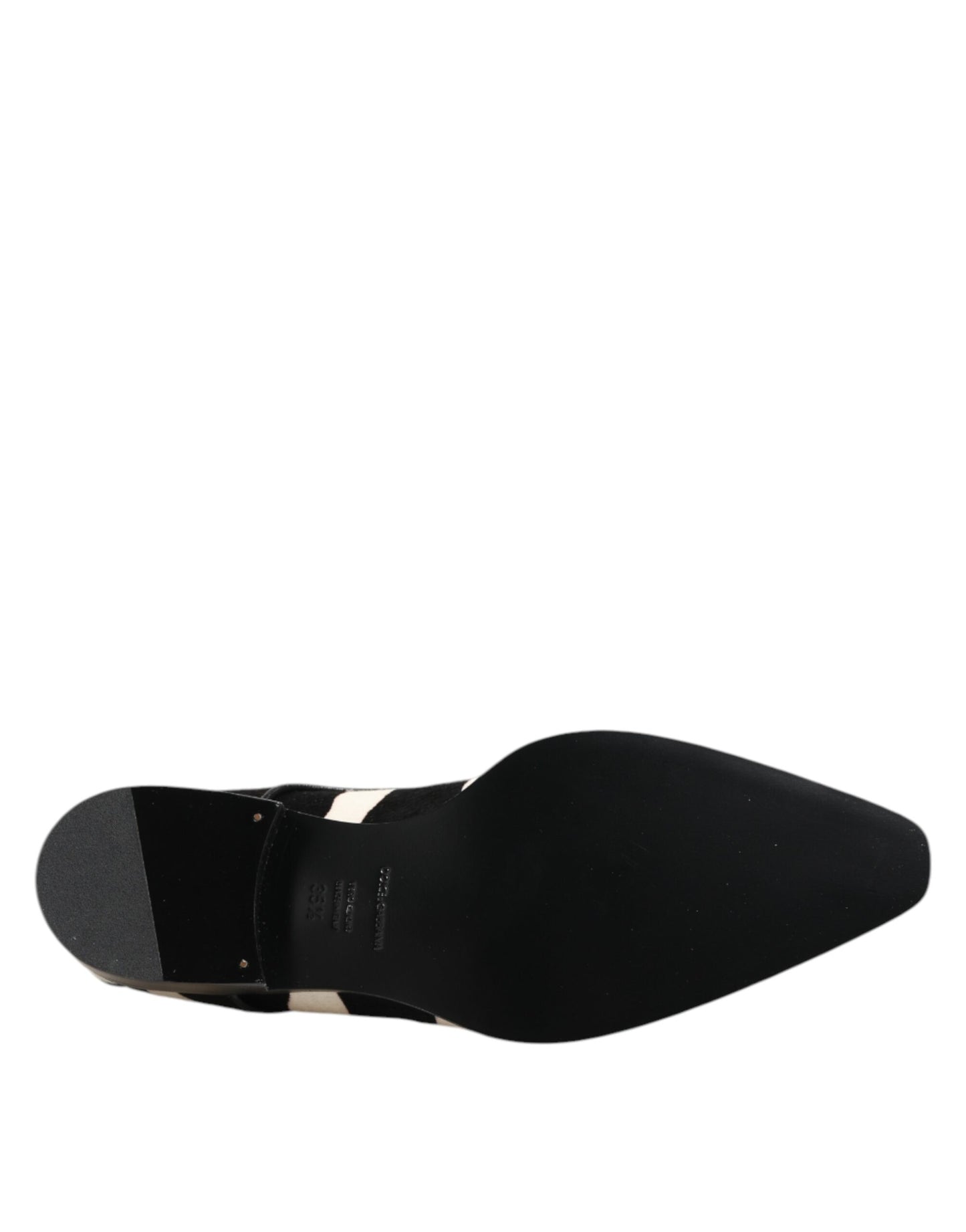 Dolce &amp; Gabbana Abendschuhe aus Ponyfell in Schwarz und Weiß mit Zebramuster