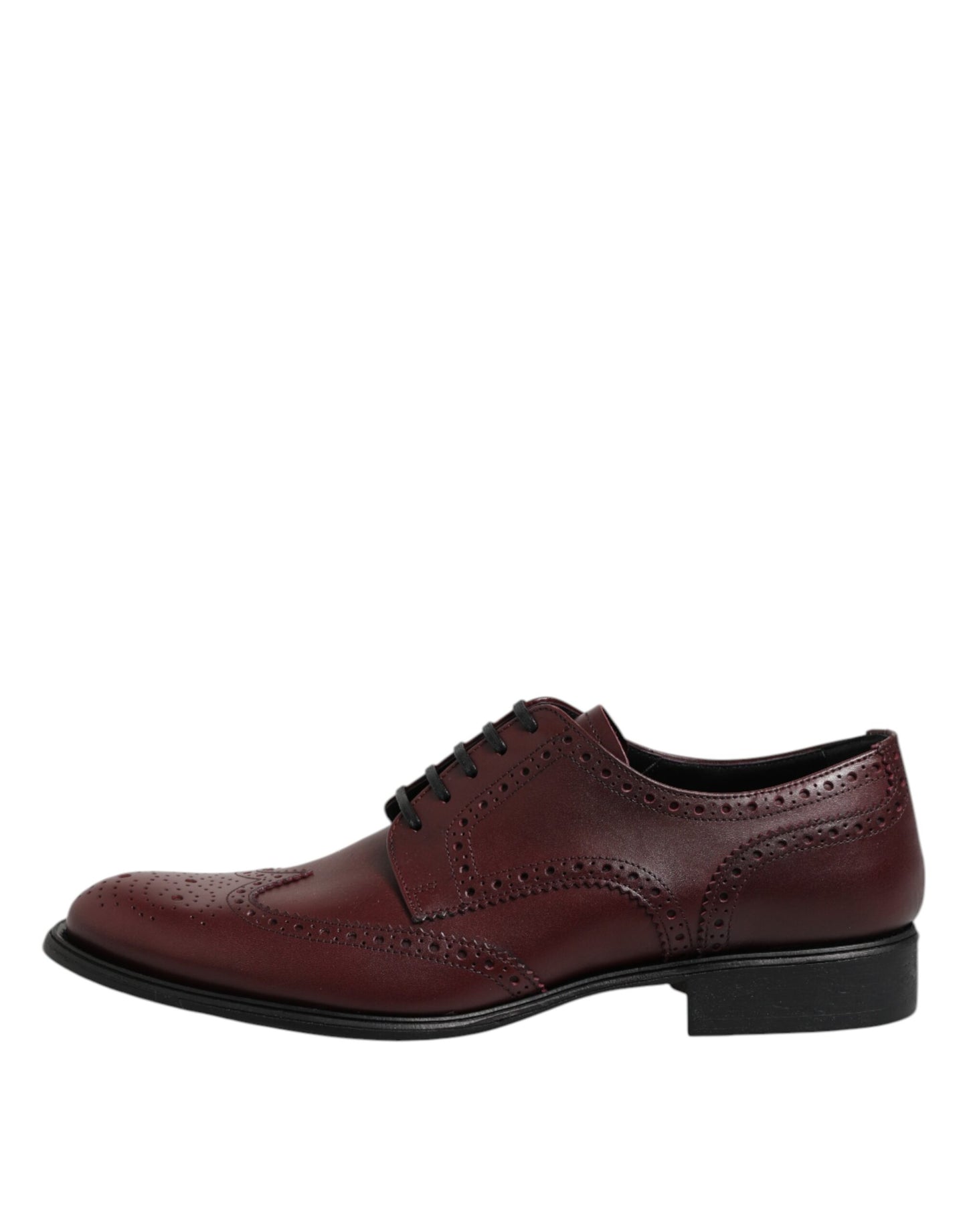 Dolce &amp; Gabbana – Braune Derby-Schnürschuhe aus Leder