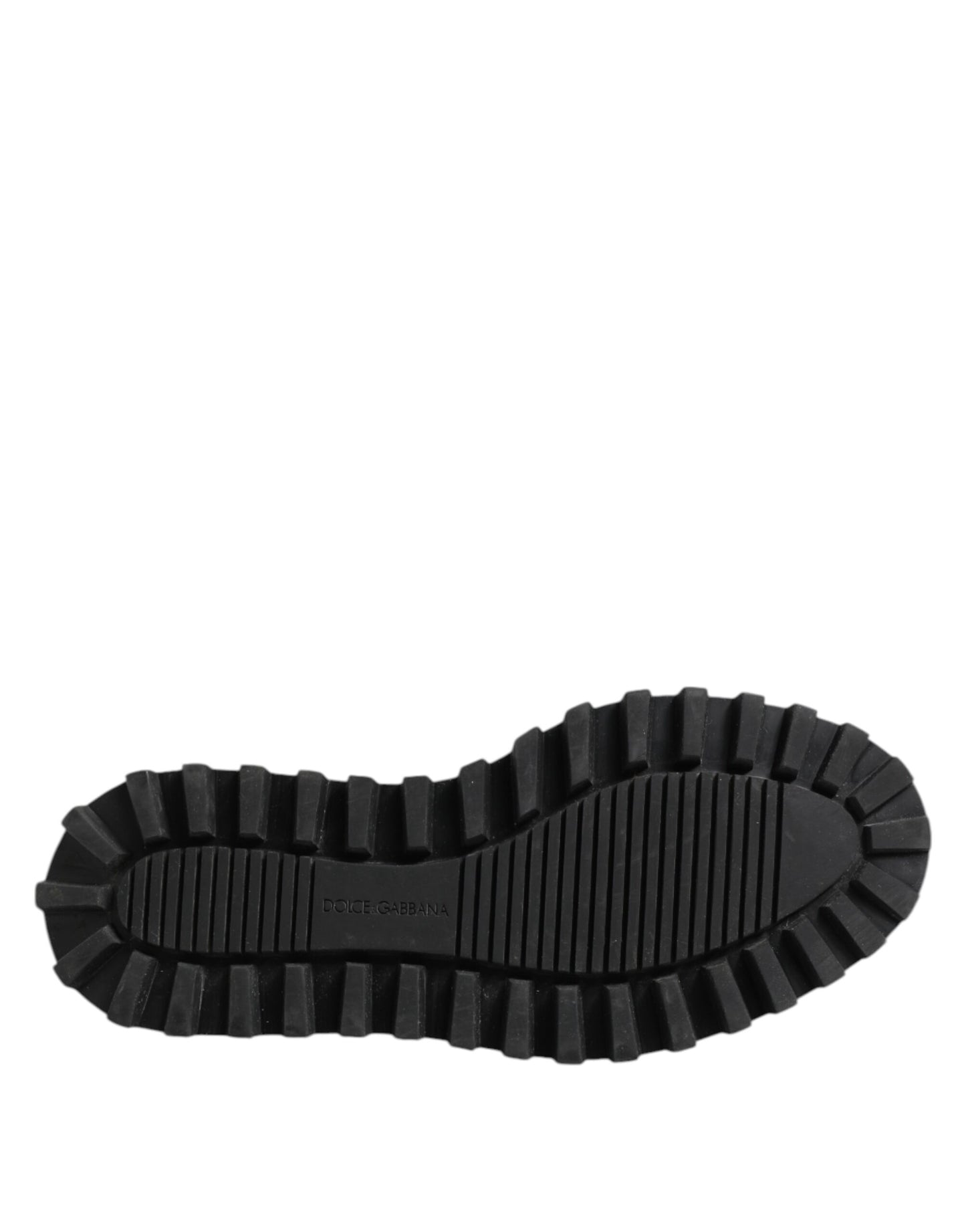 Dolce &amp; Gabbana – Klobige Derby-Schuhe aus Kalbsleder in Schwarz und Weiß