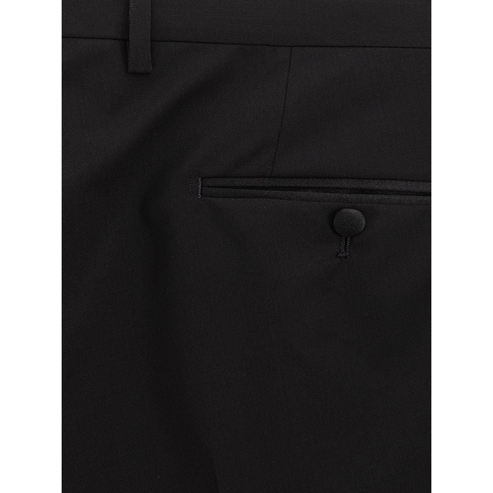 Dolce &amp; Gabbana Schwarze Wollhose