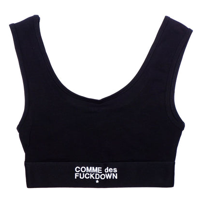 Comme Des Fuckdown Schwarzes Baumwoll-Damen-Top
