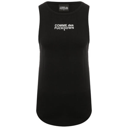 Comme Des Fuckdown „Schwarzes Baumwoll-Tanktop für Damen“