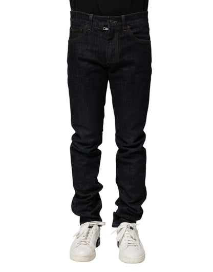 Dolce &amp; Gabbana Schwarze Skinny-Jeans aus Baumwolle für Herren