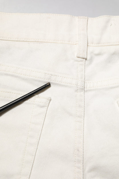 Dolce &amp; Gabbana Weiße Skinny-Jeans aus Baumwolle für Herren