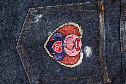 Dolce &amp; Gabbana – Dunkelblaue, zerfetzte Skinny-Jeans