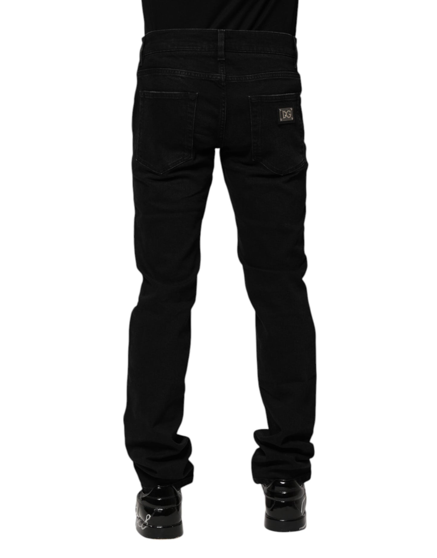 Dolce &amp; Gabbana Schwarze Skinny-Jeans aus Baumwolle für Herren