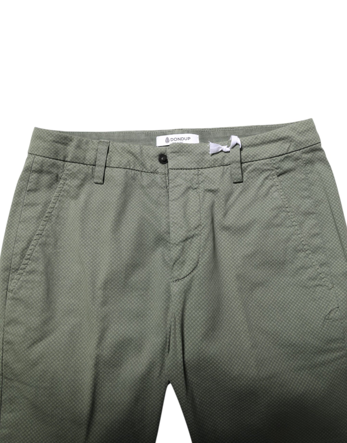 Dondup – Grüne, mittelhohe Skinny-Fit-Freizeithose