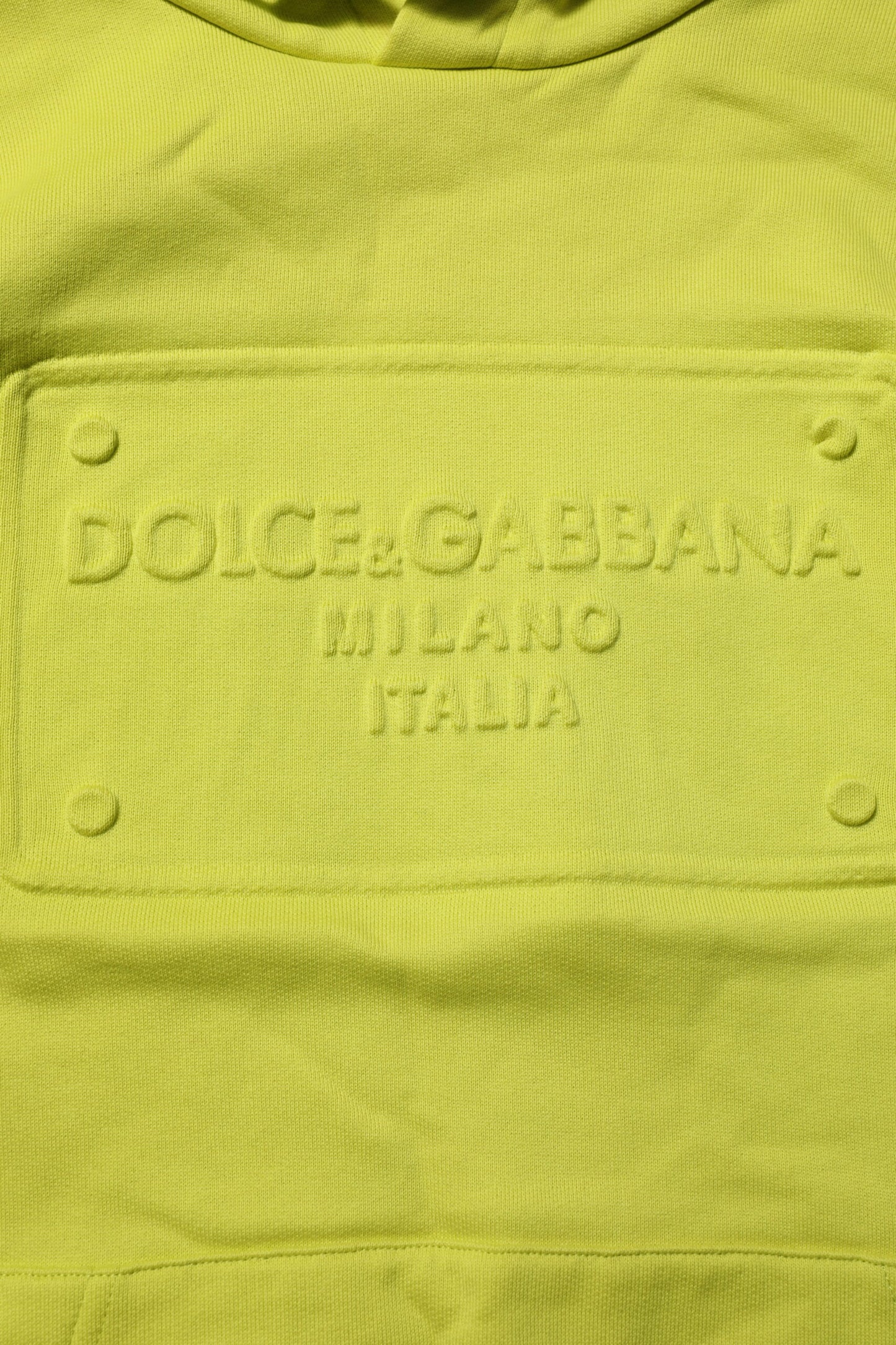 Dolce & Gabbana Green Cotton Hooded Logo Sweatshirt Sweater