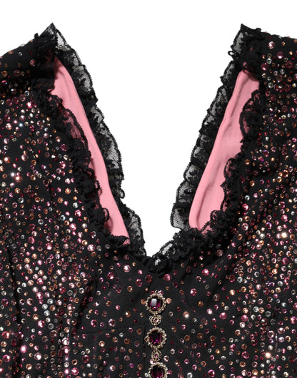 Dolce &amp; Gabbana – Mehrfarbiges, verziertes Meerjungfrauenkleid