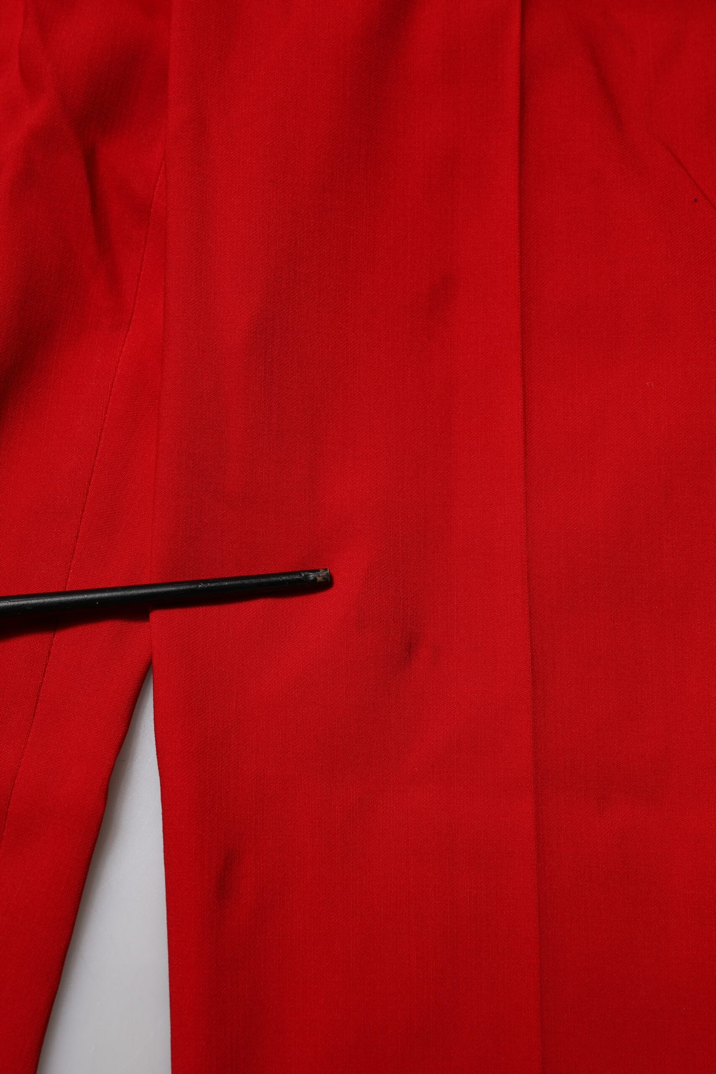 Dolce &amp; Gabbana – Karottenhose aus roter Wolle mit mittlerer Taille