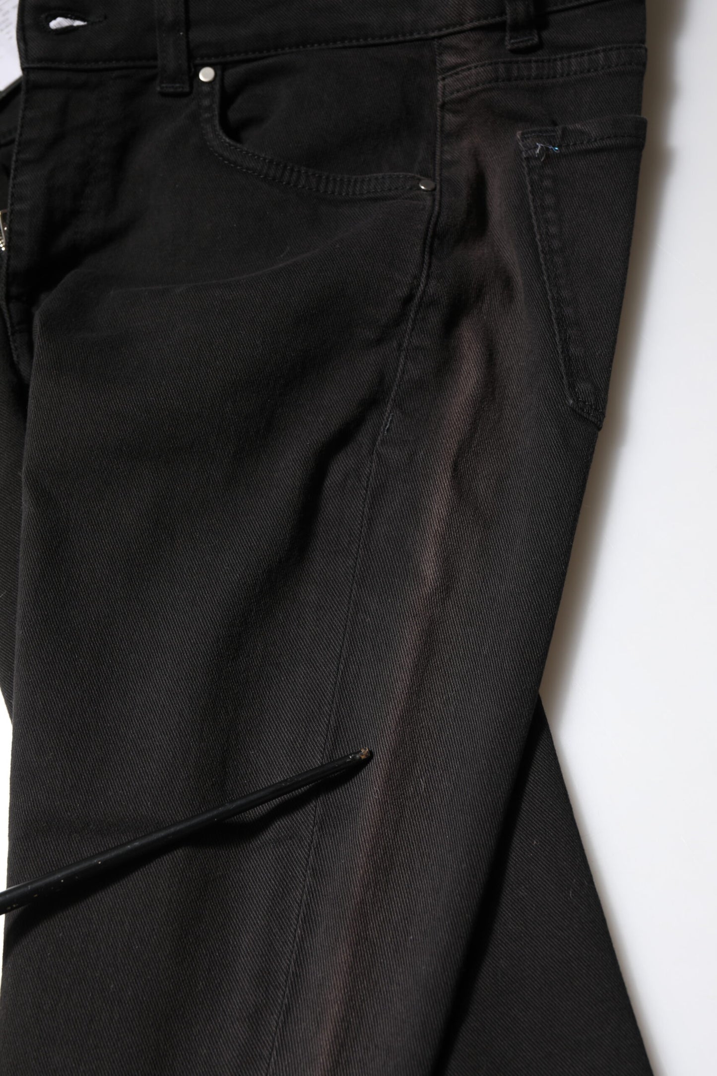 Dolce &amp; Gabbana – Schwarze Skinny-Jeans aus Baumwolle mit mittlerer Taille